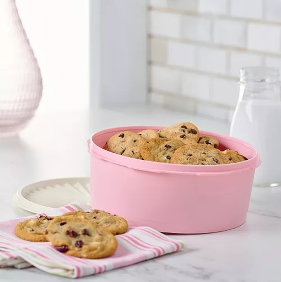 NWT Tupperware Vintage Blue 💙 Cookie Canister